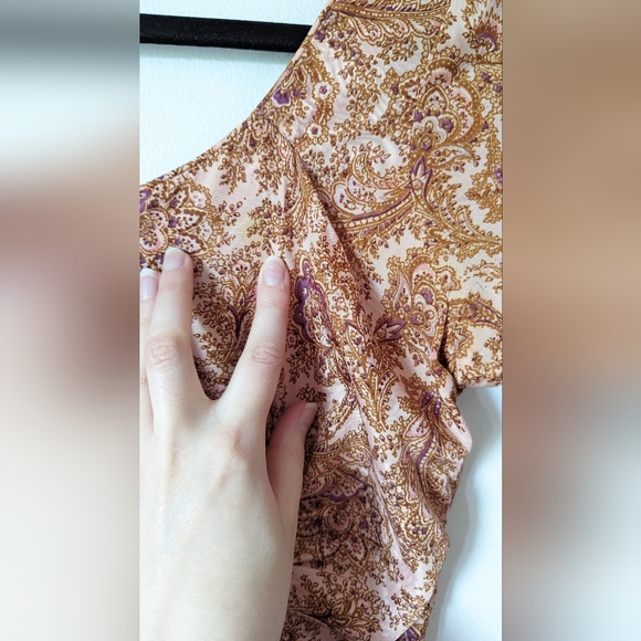 Vintage 1950s Jerry Gilden summer paisley dress - Picture 5 of 8